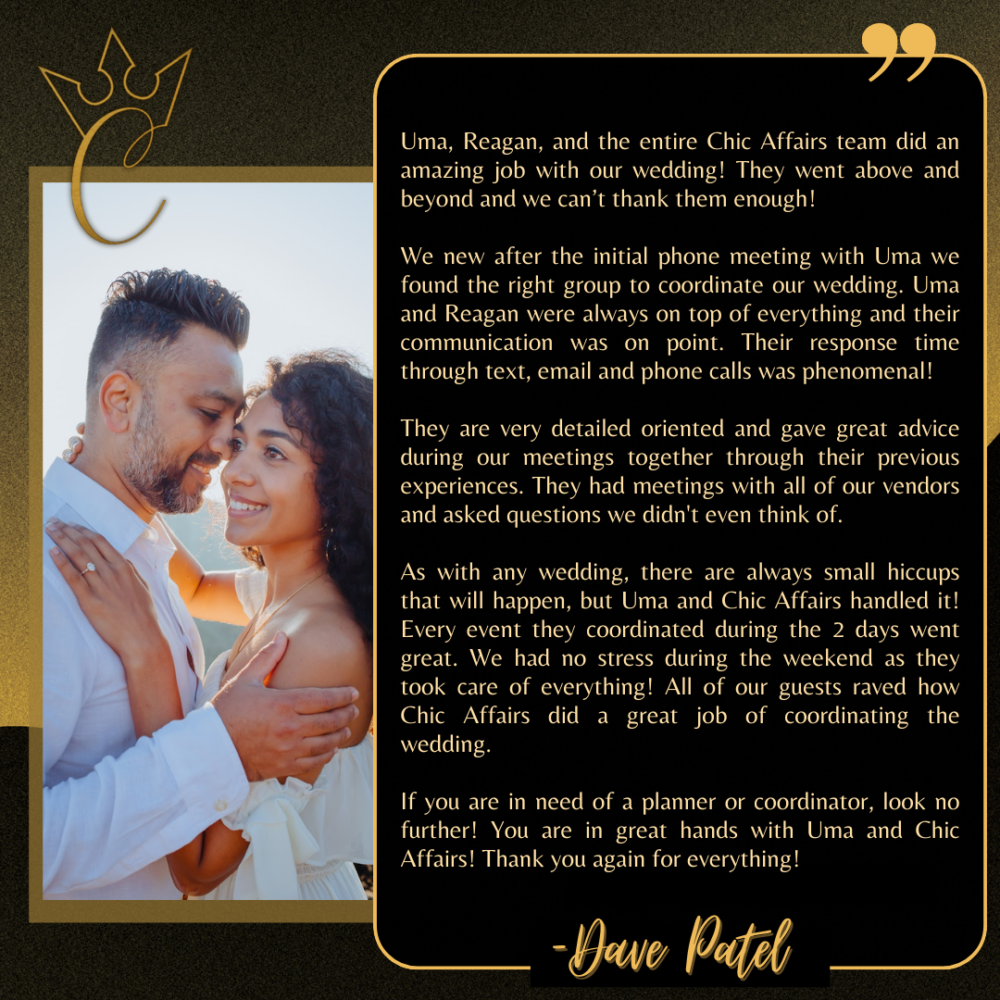 Dave Patel Client Review